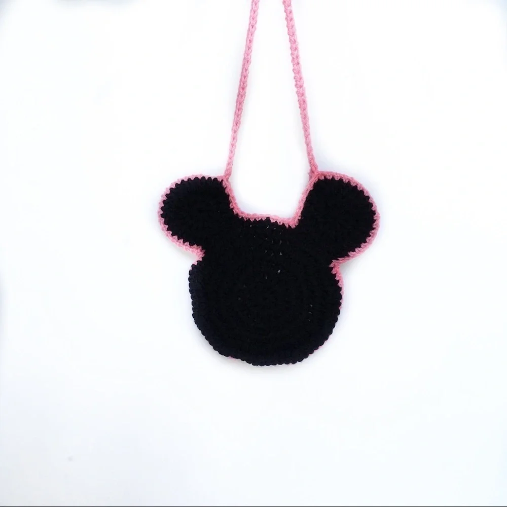 Minnie Mouse Black and Pink Purse